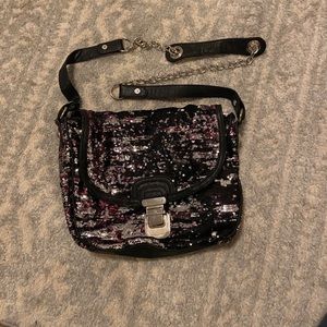 Sequin crossbody purse